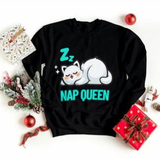 Kawaii Katzen schlafend Katzenschweißhemd Sweatshirt