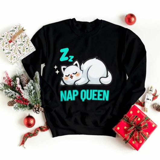 Kawaii Katzen schlafend Katzenschweißhemd Sweatshirt