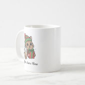 Kawaii-Katzen-Weihnachts-Kaffeetasse Kaffeetasse (Vorderseite Links)
