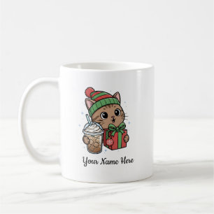 Kawaii-Katzen-Weihnachts-Kaffeetasse Kaffeetasse