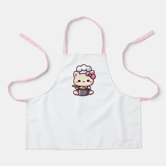 kawaii Katzenküchen-Schürze Schürze (Vorderseite)