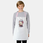 kawaii Katzenküchen-Schürze Schürze (Getragen)