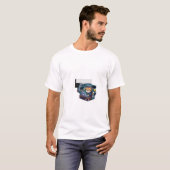 Kawaii Katzenprogrammierer T-Shirt - Süße Cyber-Ka (Vorne ganz)