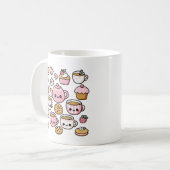 Kawaii Kekse und Tee Kaffeetasse (Vorderseite Links)