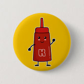 Kawaii Ketchup: Die besten Freunde für immer BESTE Button (Vorderseite)