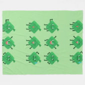 Kawaii Ketupat-Decken Fleecedecke (Vorderseite (Horizontal))