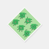 Kawaii Ketupat Papierserviette (Ecke)