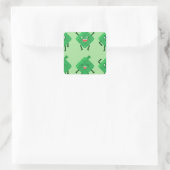 Kawaii Ketupat Quadratischer Aufkleber (Tasche)