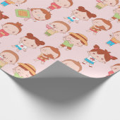 Kawaii Kids Geschenkpapier (Ecke)