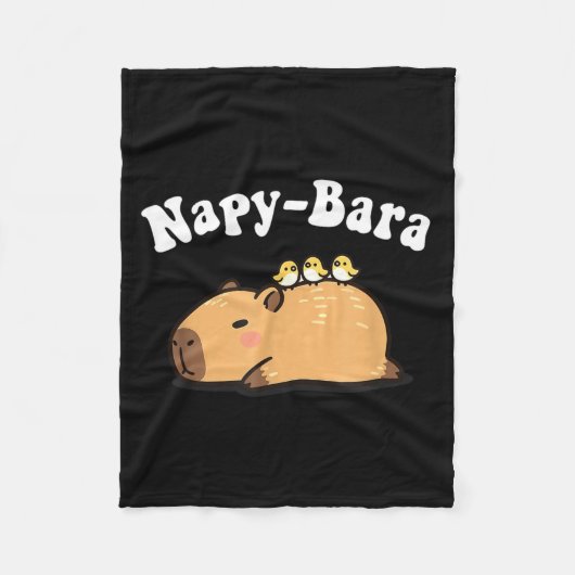 Kawaii Kids Sleep Napy Bara Boys Girls Capybara Pa Fleecedecke (Vorderseite)
