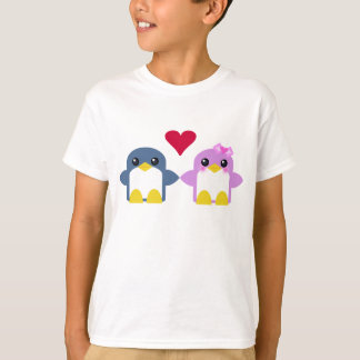 kawaii Kinder Pinguine lieben süße Tweety T-Shirt