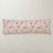 Kawaii-Kindermuster mit niedlichen Doodles Seitenschläferkissen (Rückseite)