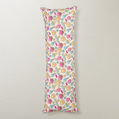 Kawaii-Kindermuster mit niedlichen Doodles Seitenschläferkissen (Rückseite (Vertikal))