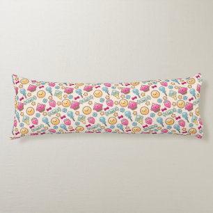 Kawaii-Kindermuster mit niedlichen Doodles Seitenschläferkissen