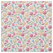 Kawaii-Kindermuster mit niedlichen Doodles Stoff (Muster)