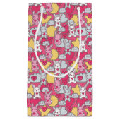 Kawaii Kindermuster mit niedlichen Gekritzeln 2 Kleine Geschenktüte (Vorderseite)