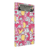 Kawaii Kindermuster mit niedlichen Gekritzeln 2 Mini Klemmbrett (Schrägansicht)