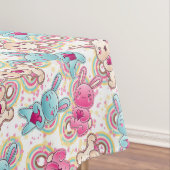 Kawaii Kindermuster mit niedlichen Gekritzeln 2 Tischdecke (Beispiel)