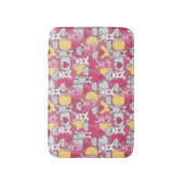 Kawaii Kindermuster mit niedlichen Gekritzeln Badematte (Vorderseite Vertikal)