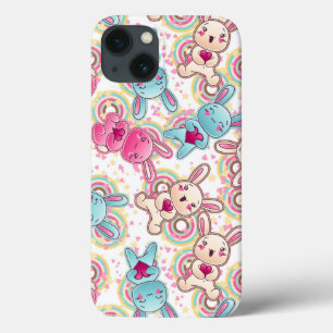 Kawaii Kindermuster mit niedlichen Gekritzeln Case-Mate iPhone Hülle