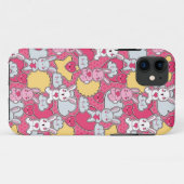 Kawaii Kindermuster mit niedlichen Gekritzeln Case-Mate iPhone Hülle (Rückseite (Horizontal))