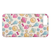 Kawaii Kindermuster mit niedlichen Gekritzeln Case-Mate iPhone Hülle (Rückseite (Horizontal))