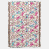 Kawaii Kindermuster mit niedlichen Gekritzeln Decke (Vorderseite Vertikal)