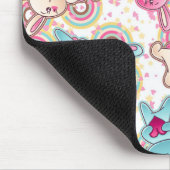 Kawaii Kindermuster mit niedlichen Gekritzeln Mousepad (Ecke)