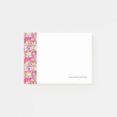 Kawaii Kindermuster mit niedlichen Gekritzeln Post-it Klebezettel (Vorderseite)