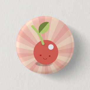 Kawaii Kirschknopf Button
