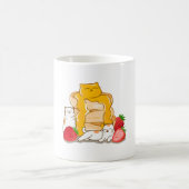 Kawaii Kitten Pancakes Kaffeetasse (Mittel)