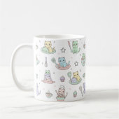 Kawaii Kittens Baking Pattern Coffee Mug Kaffeetasse (Links)