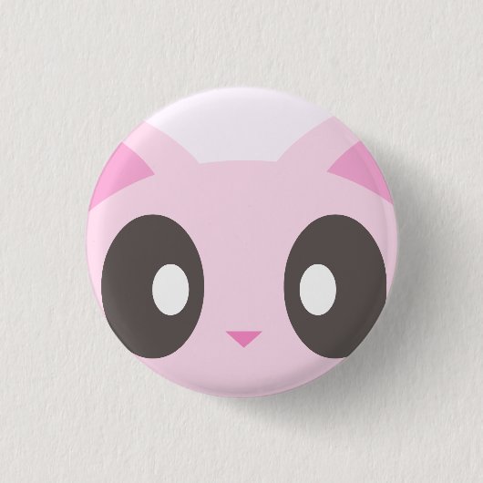 kawaii kitty Closeup Button (Vorderseite)