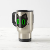 Kawaii Kitty Halloween Reisebecher (Vorderseite Links)