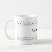Kawaii Kitty Keramik-Tasse Kaffeetasse (Links)