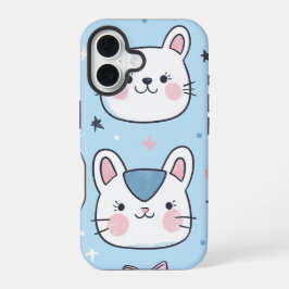 Kawaii Kitty Liebe Anime Phone Case iPhone 16 Hülle