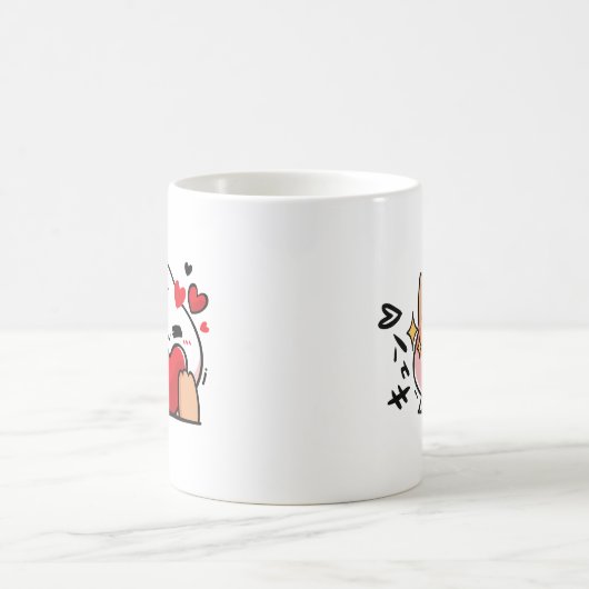 kawaii Kitty mit Liebe-anmutigen Anime Kaffeetasse (Mittel)