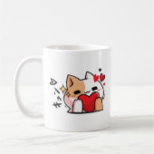 kawaii Kitty mit Liebe-anmutigen Anime Kaffeetasse (Links)