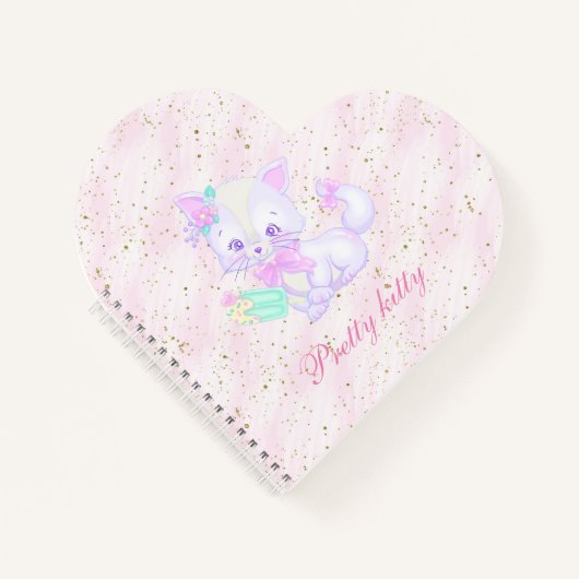 Kawaii Kitty Notizblock (Vorderseite)