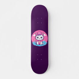 Kawaii Kitty Skateboard