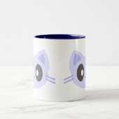 kawaii kitty zweifarbige tasse (Mittel)