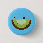 Kawaii | Kiwi | Abzeichen Button (Vorderseite)