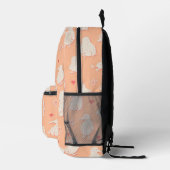 Kawaii Kiwi Bird Hinterns Niedlich Peach Funny Tee Bedruckter Rucksack (Rechts)