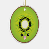 Kawaii Kiwi Keramikornament (Rechts)