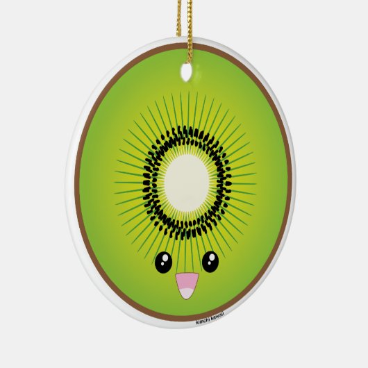 Kawaii Kiwi Keramikornament (Rechts)