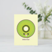 Kawaii Kiwi Postkarte (Stehend Vorderseite)