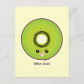 Kawaii Kiwi Postkarte (Vorderseite)