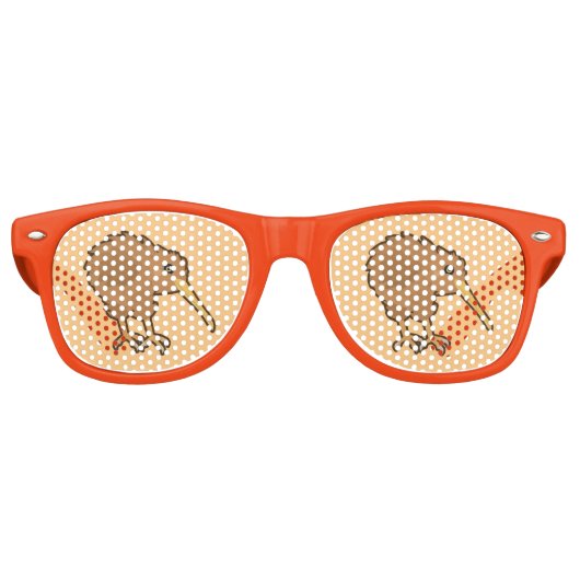 Kawaii Kiwi Sonnenbrille (Vorderseite)