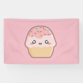 Kawaii kleiner Kuchen Banner (Horizontal)