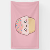 Kawaii kleiner Kuchen Banner (Vertikal)